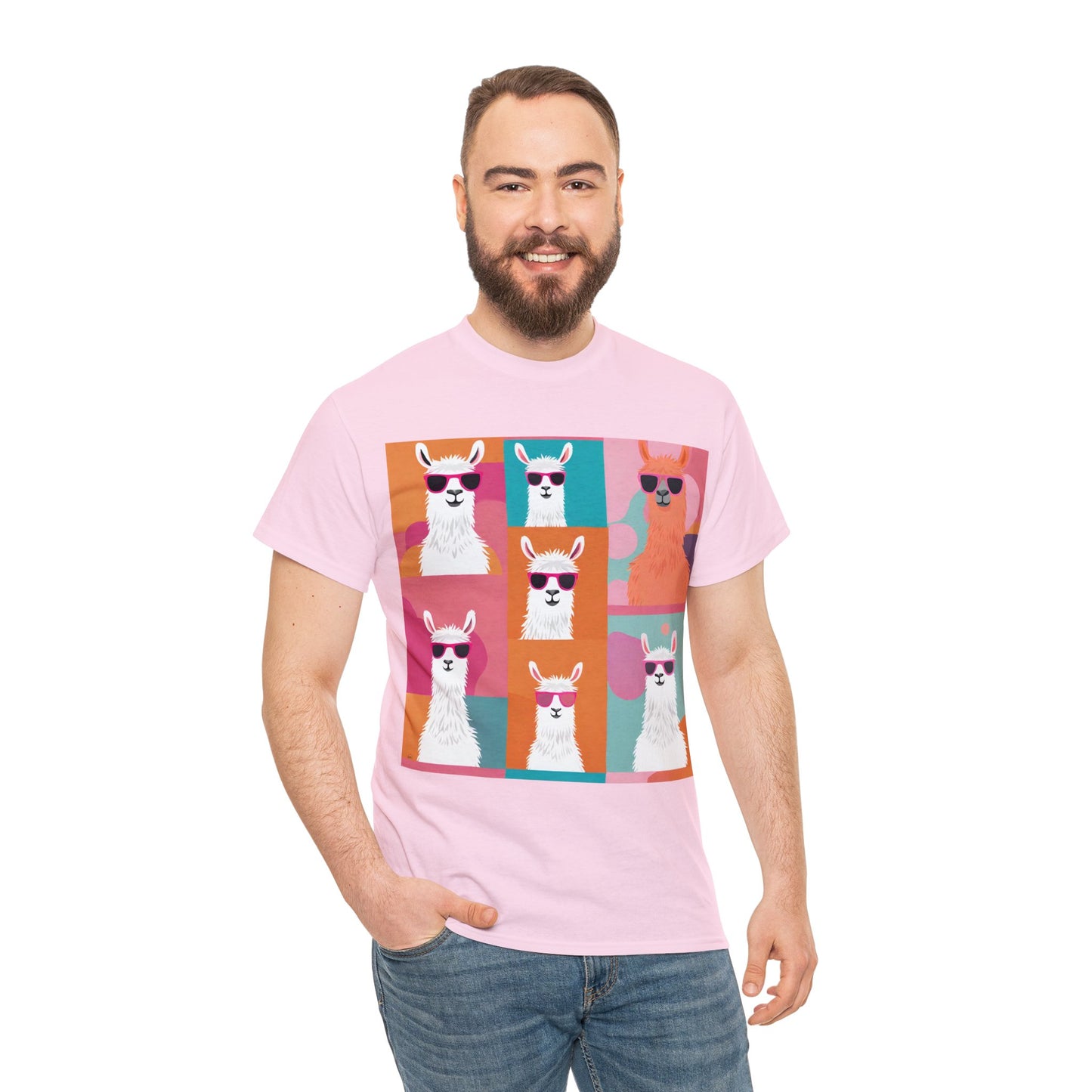 Rainbow Llama Portraits Tee