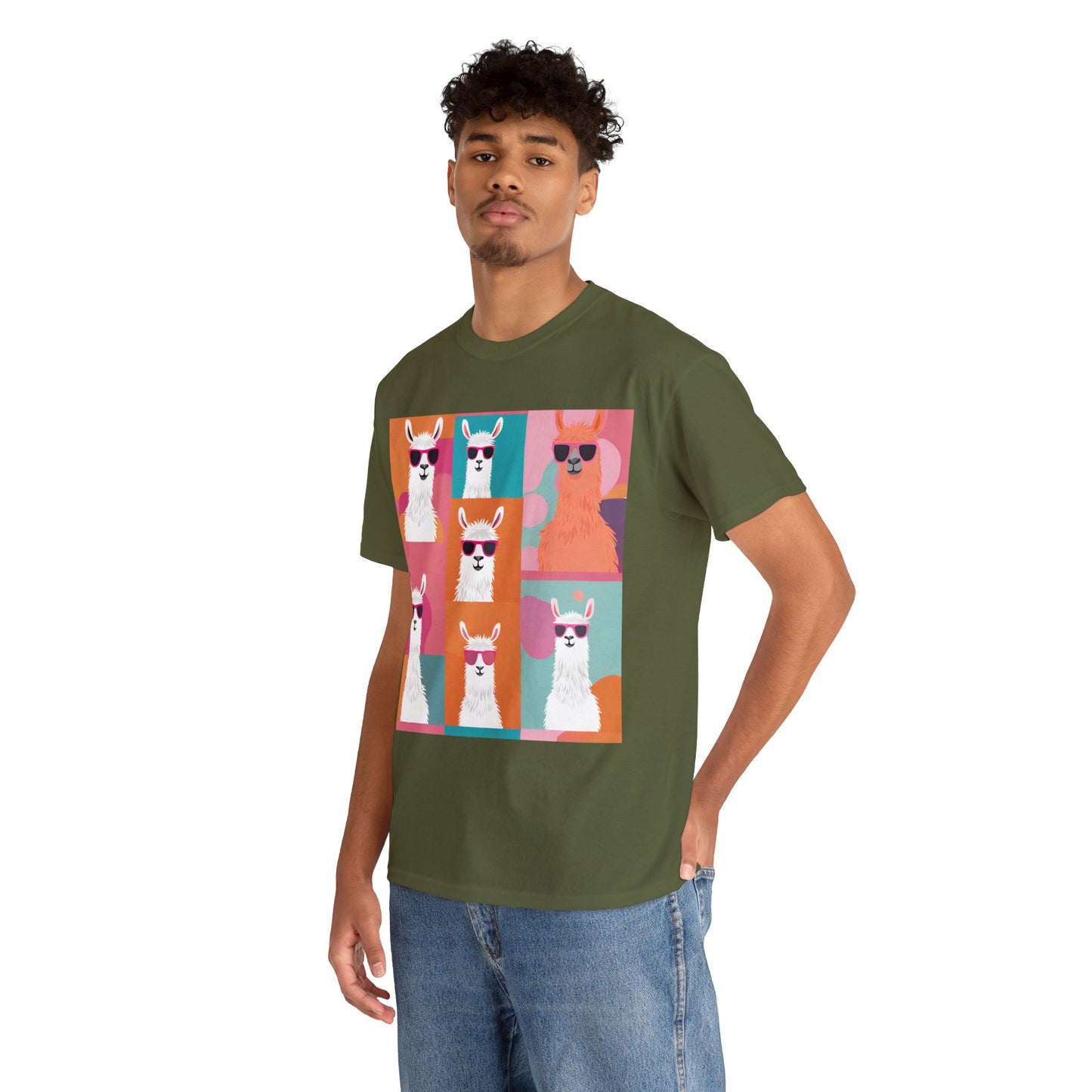 Rainbow Llama Portraits Tee