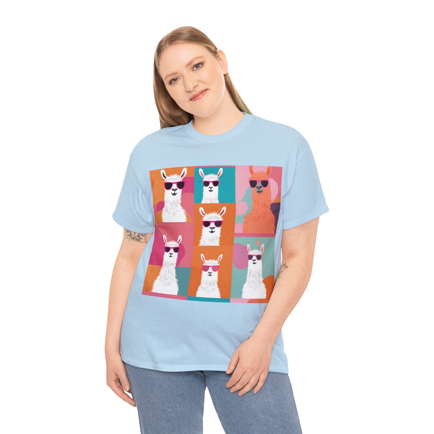 Rainbow Llama Portraits Tee