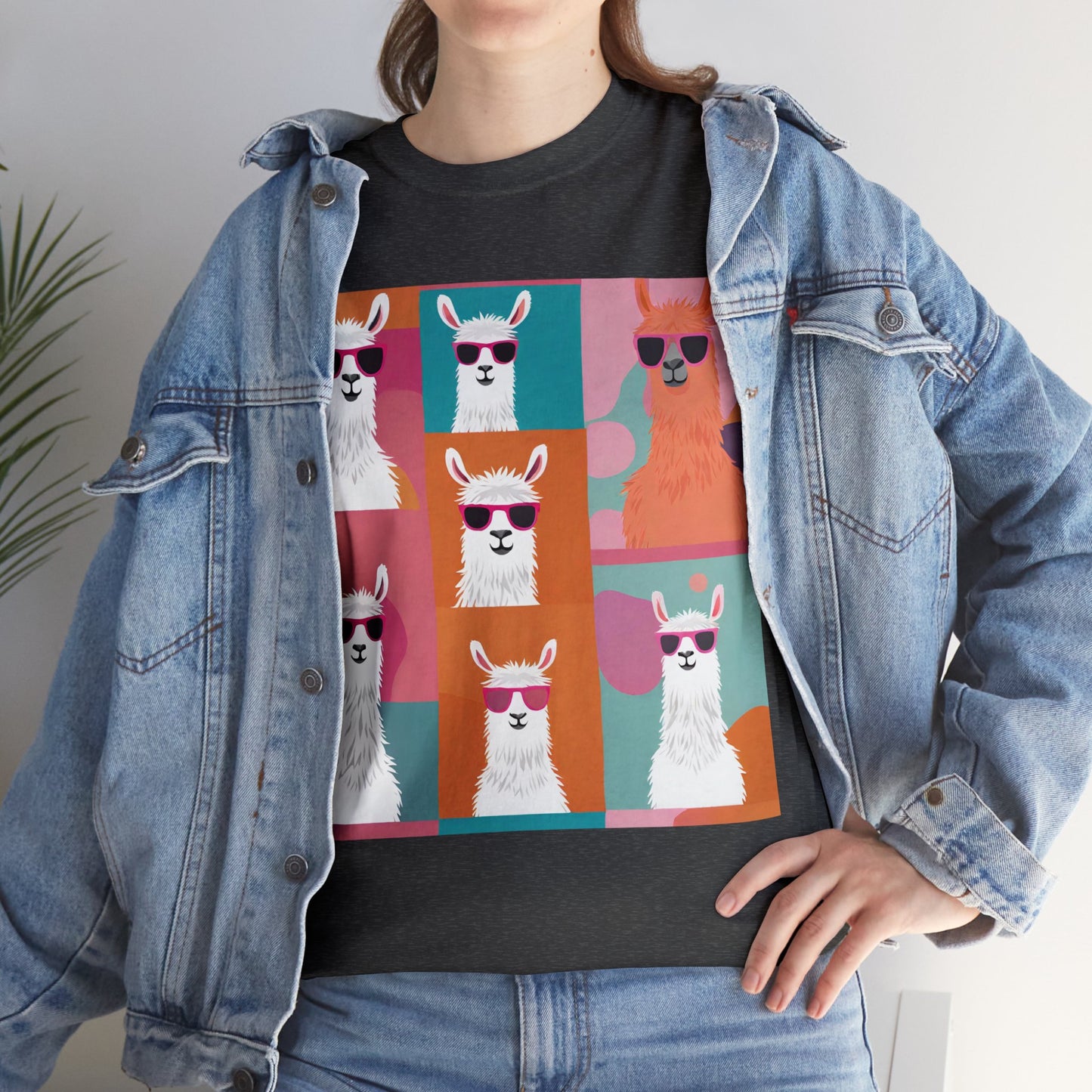 Rainbow Llama Portraits Tee