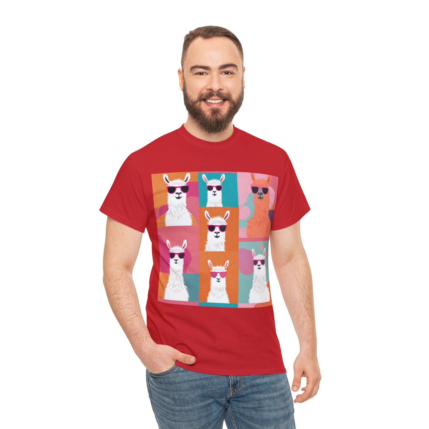 Rainbow Llama Portraits Tee