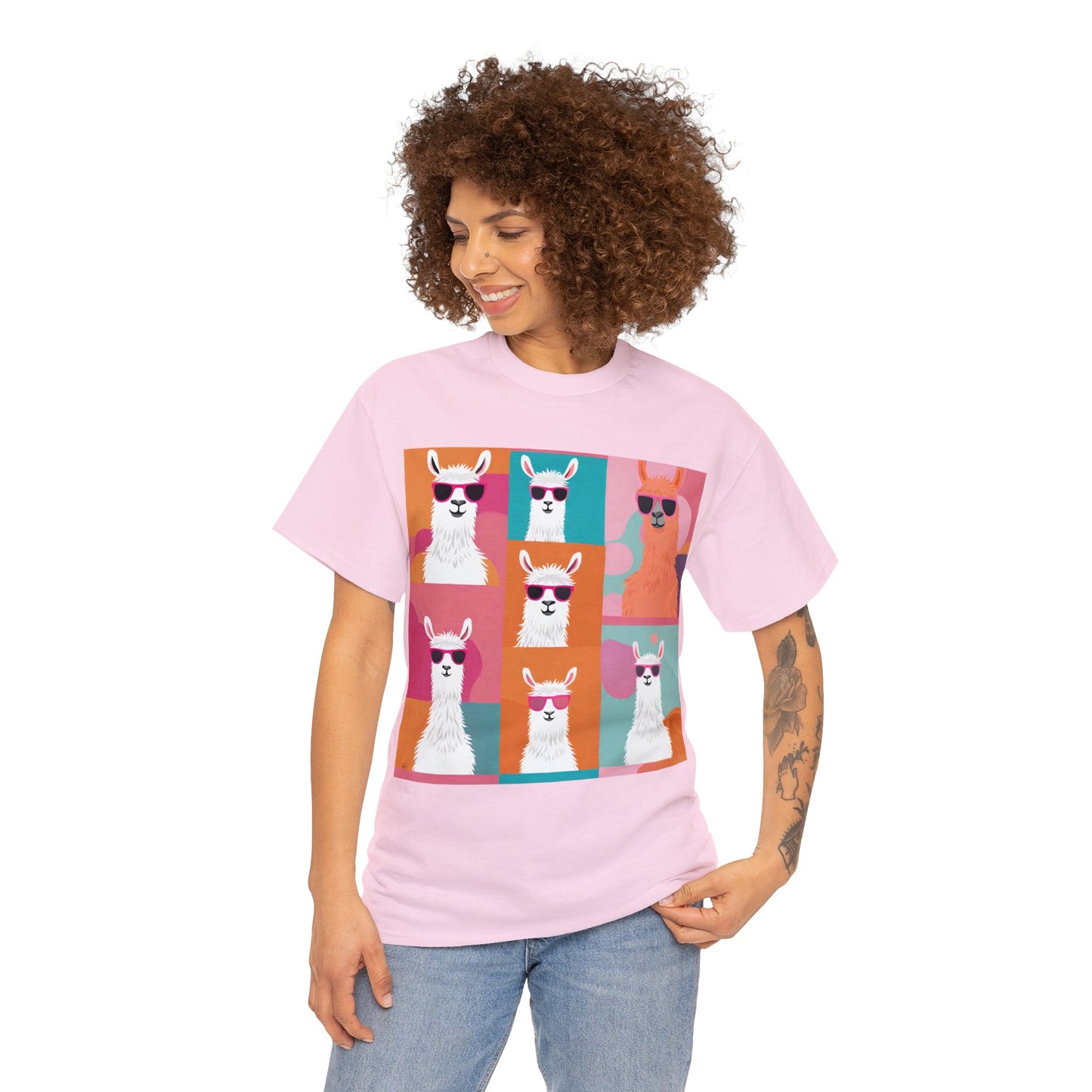 Rainbow Llama Portraits Tee