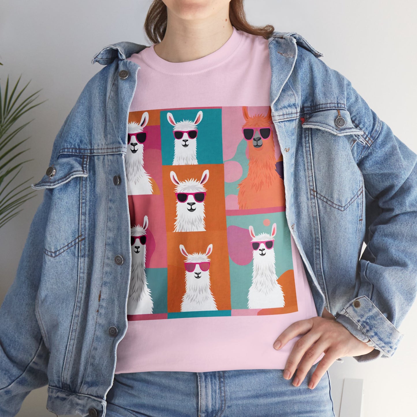 Rainbow Llama Portraits Tee