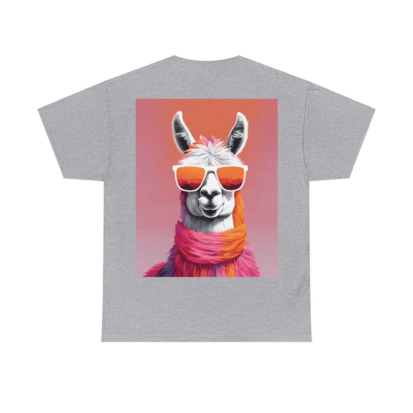 Llama Shades Tee - Tropical Sunset Edition"