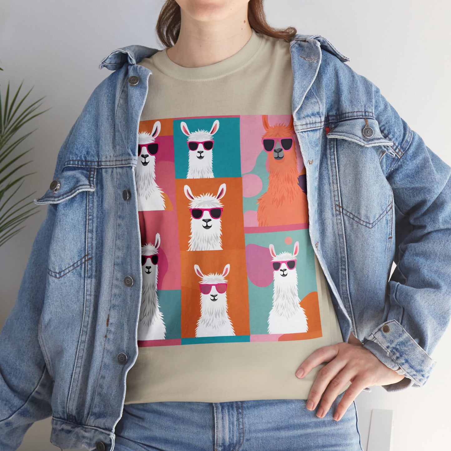 Rainbow Llama Portraits Tee