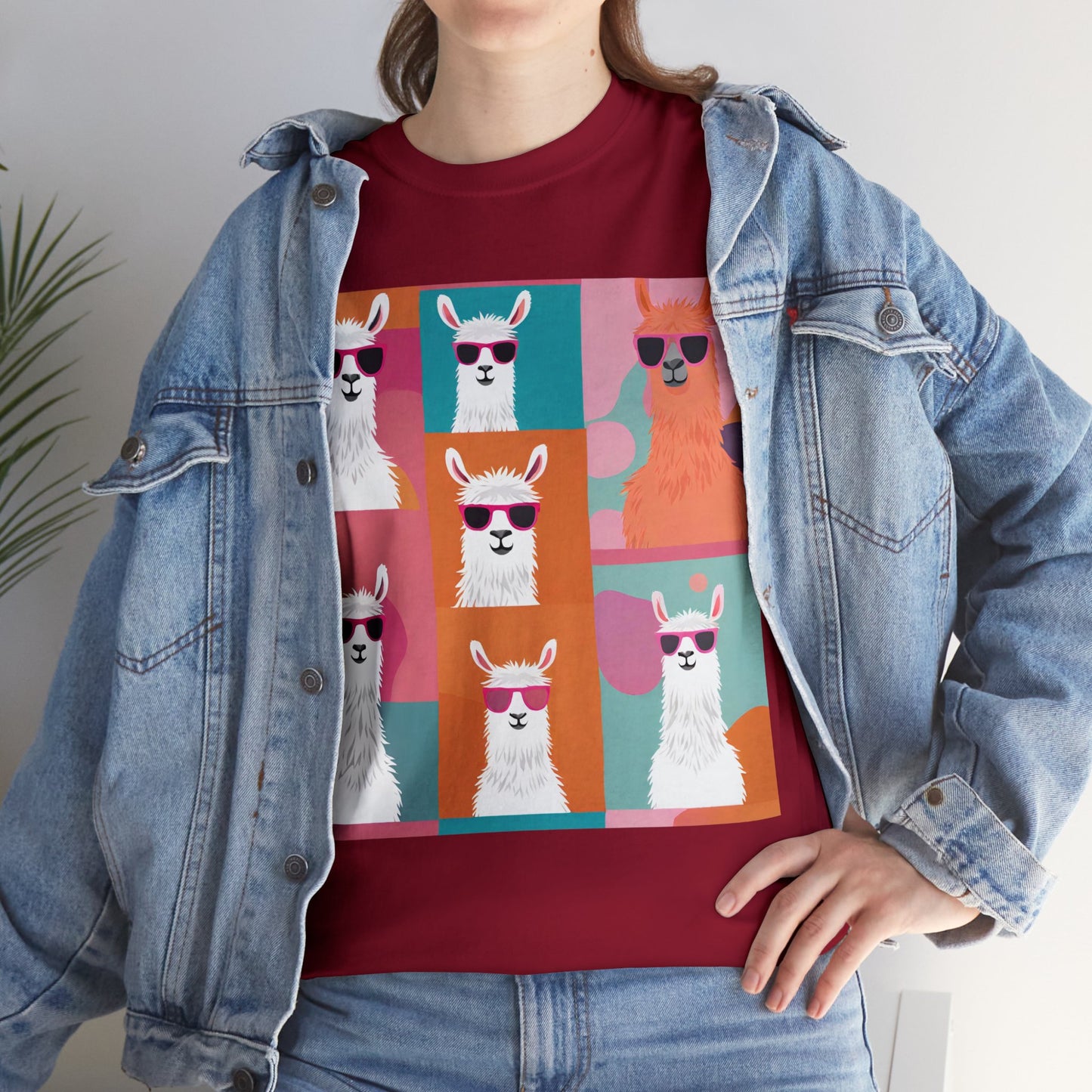 Rainbow Llama Portraits Tee