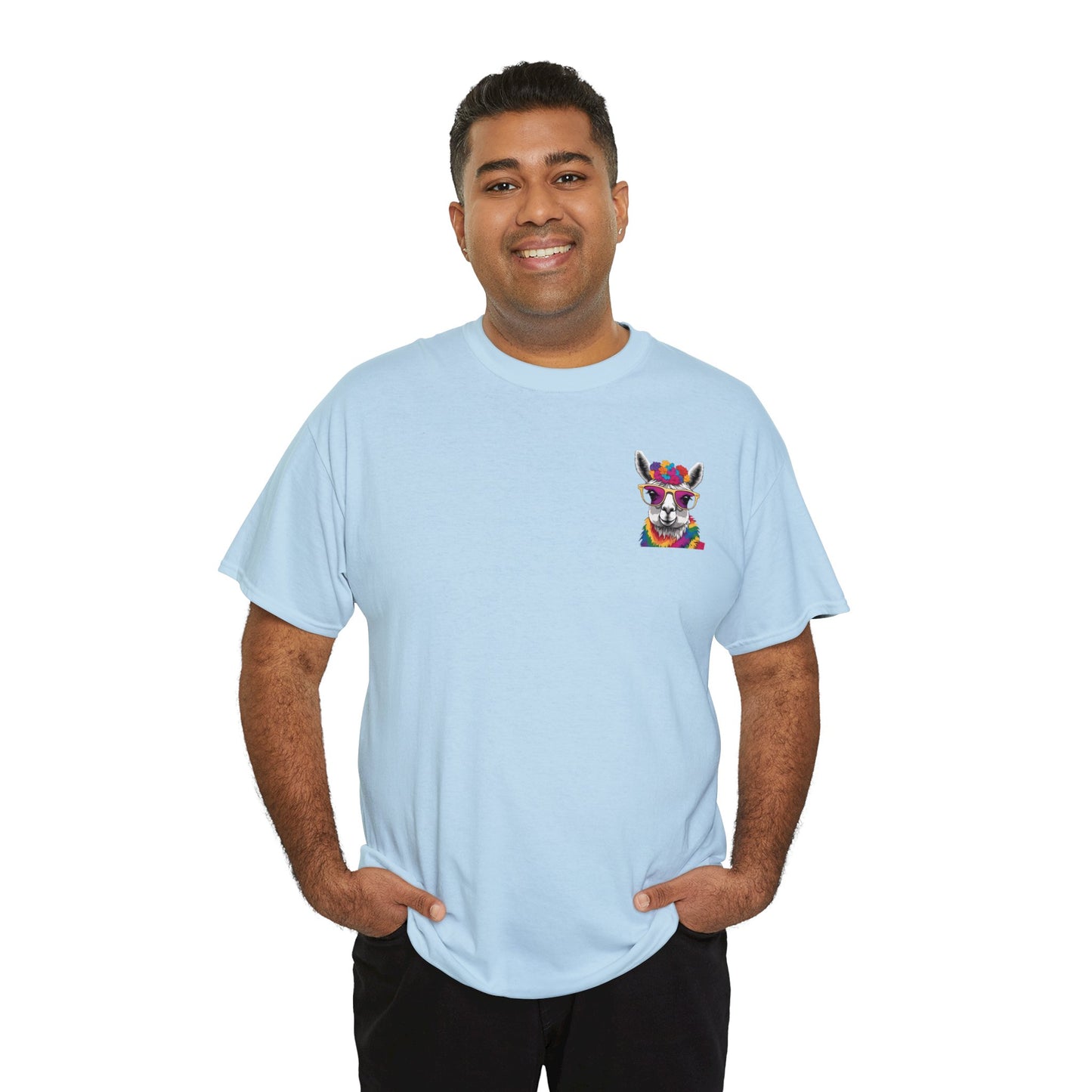 Colourful Llama Unisex Heavy Cotton Tee