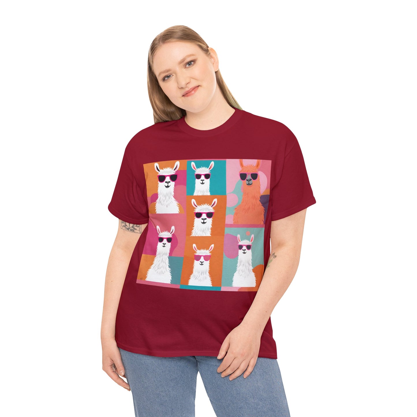 Rainbow Llama Portraits Tee
