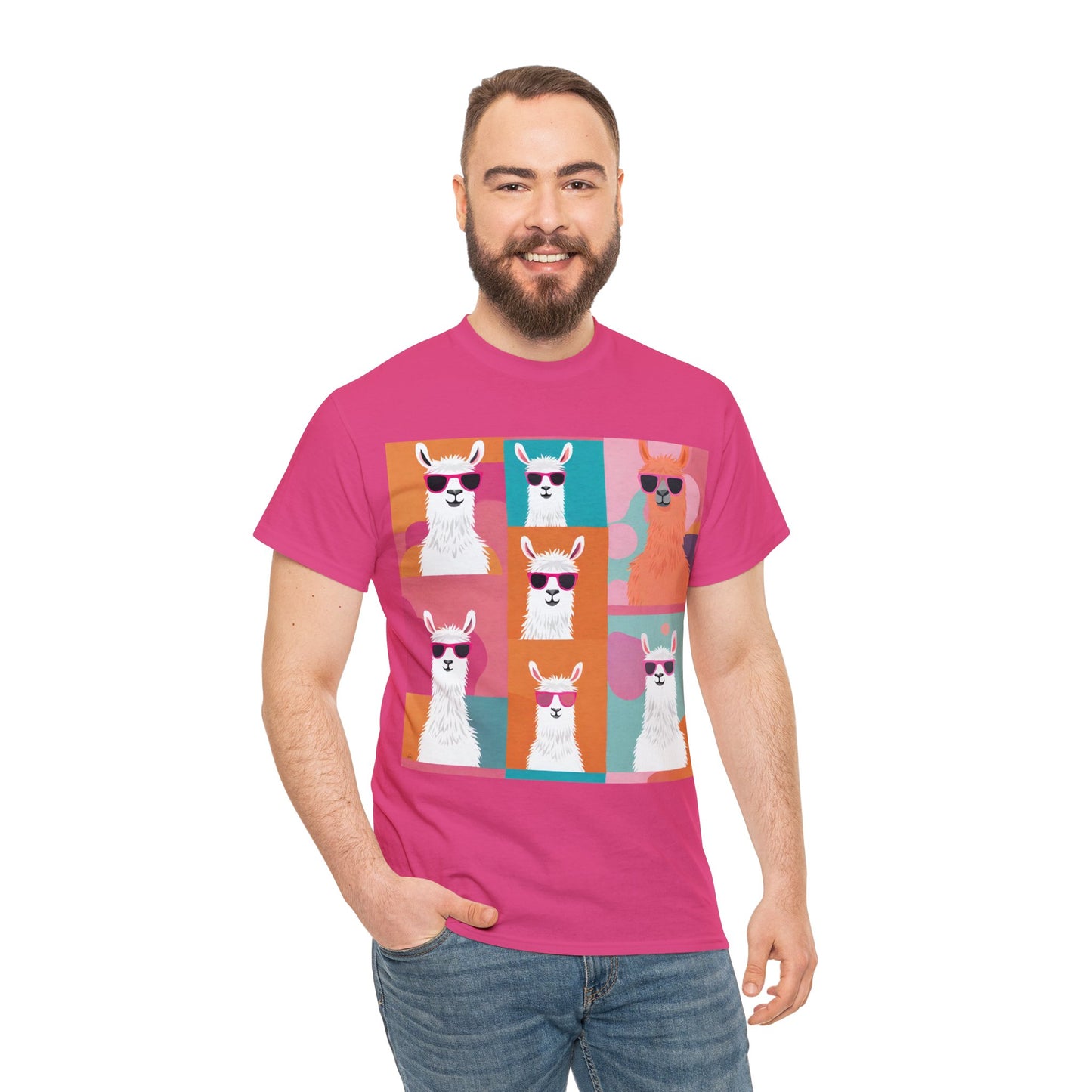 Rainbow Llama Portraits Tee