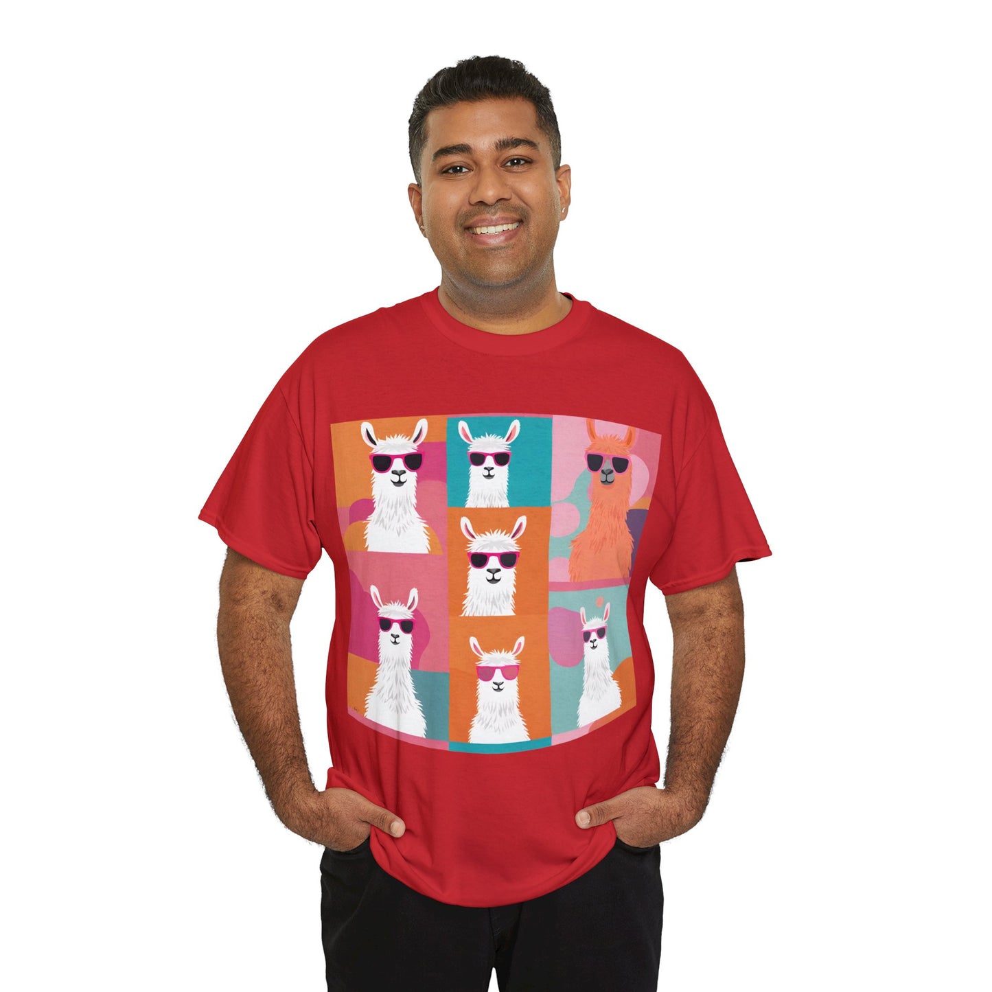 Rainbow Llama Portraits Tee