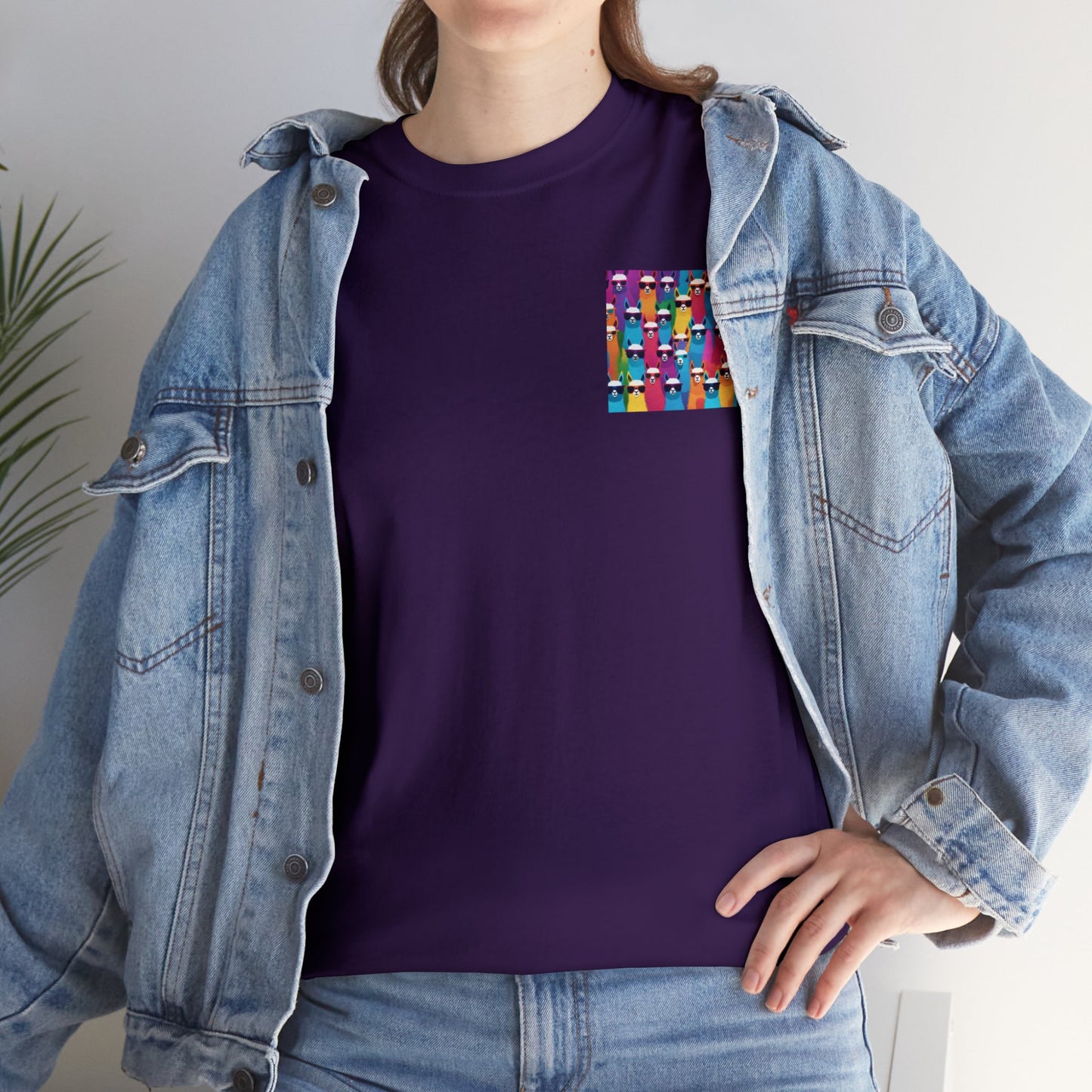 Colourful Llama Crew Tee