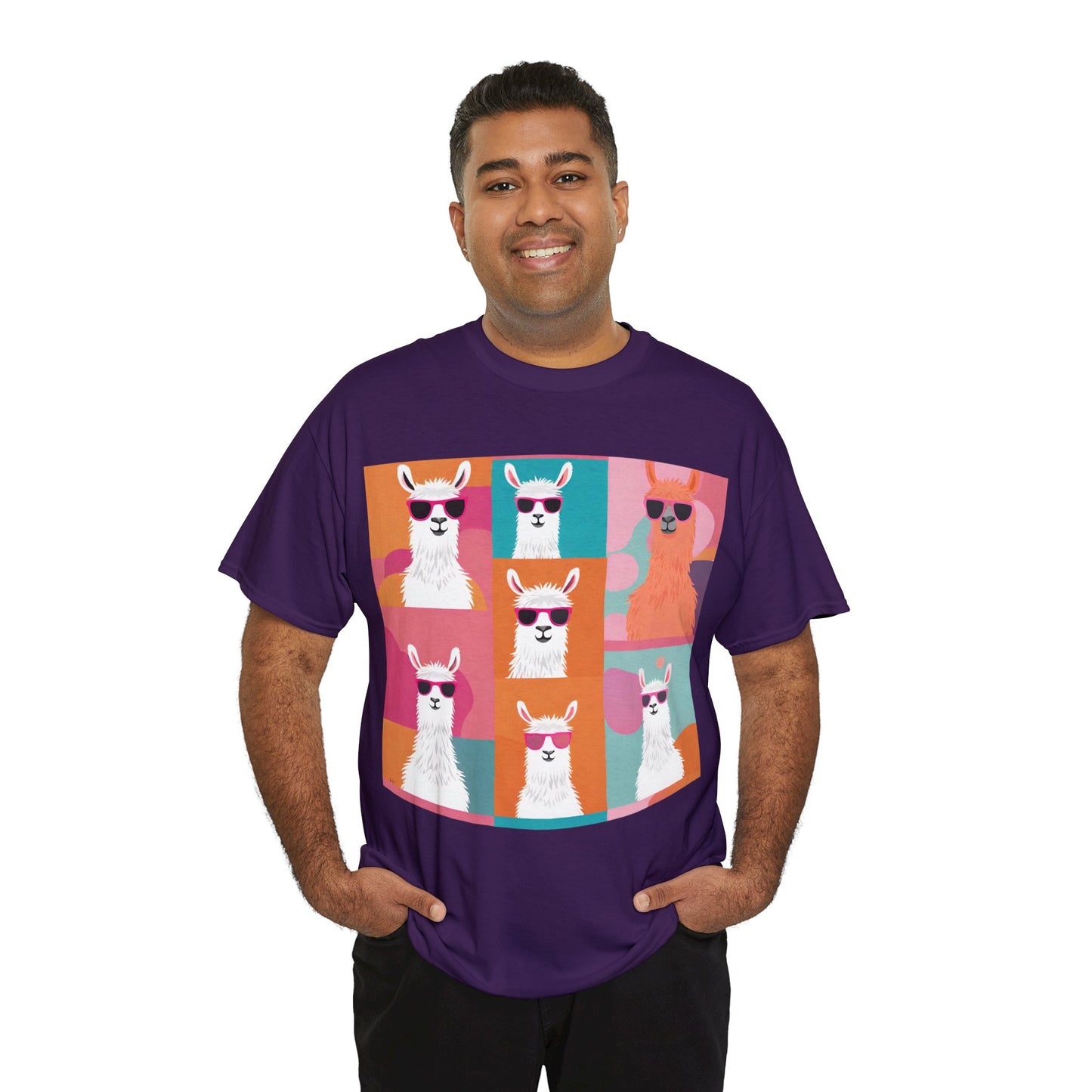 Rainbow Llama Portraits Tee