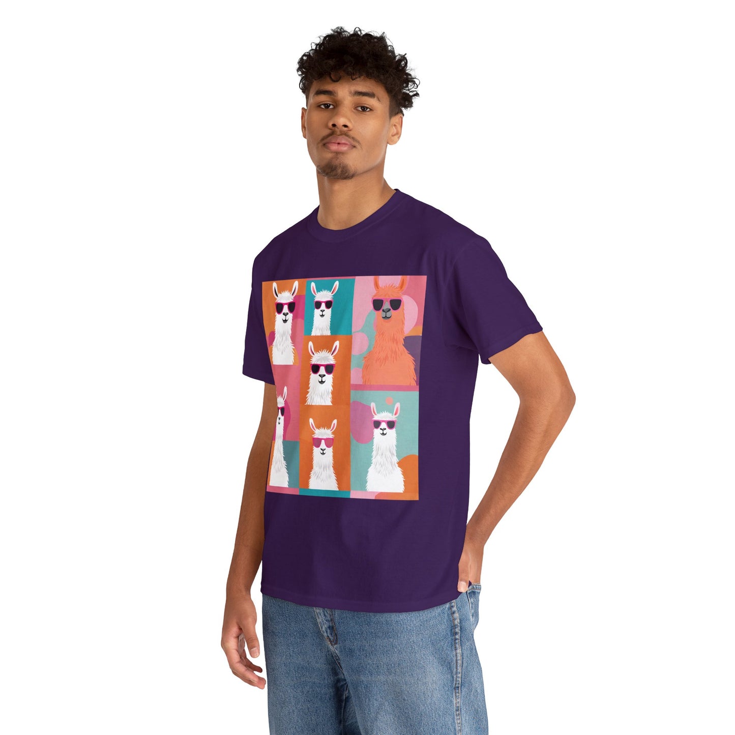 Rainbow Llama Portraits Tee