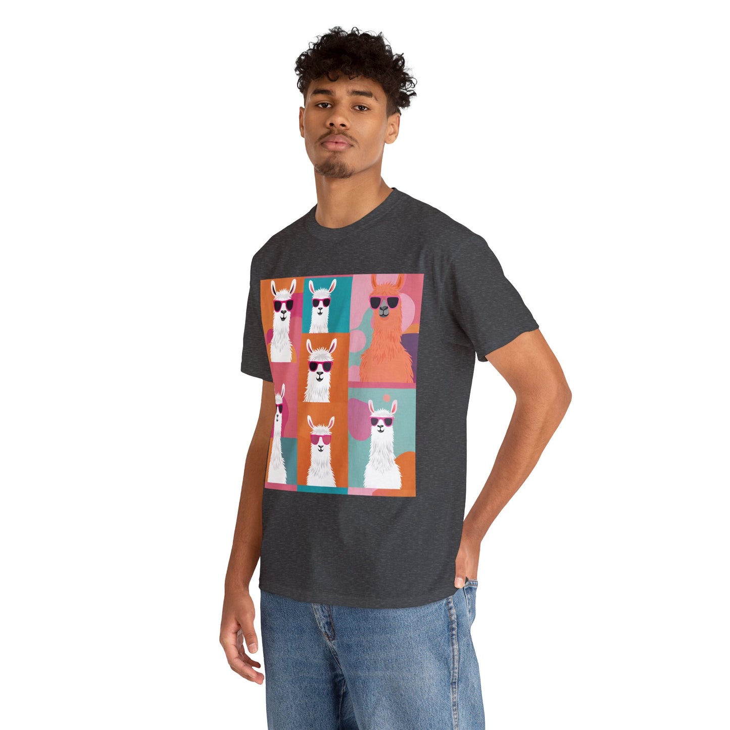 Rainbow Llama Portraits Tee