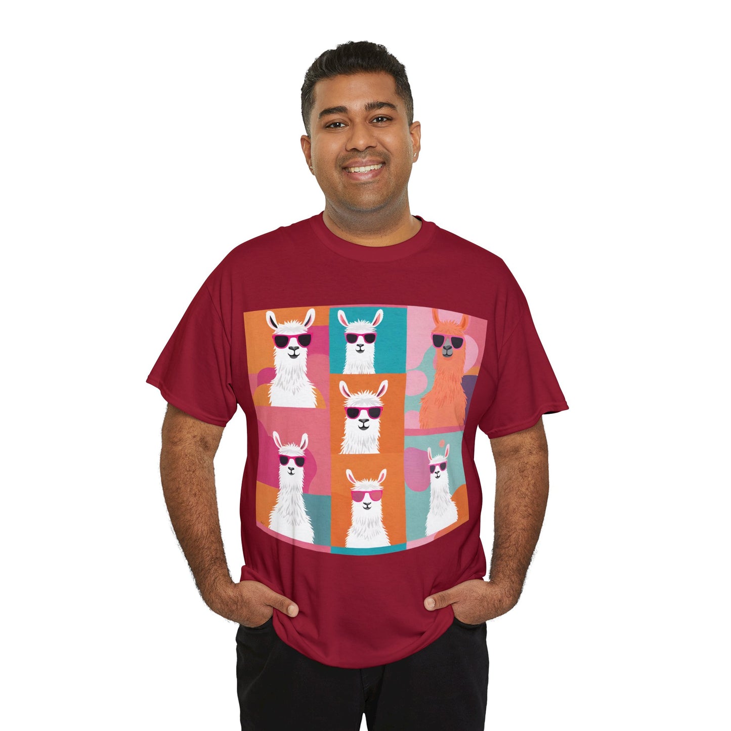 Rainbow Llama Portraits Tee