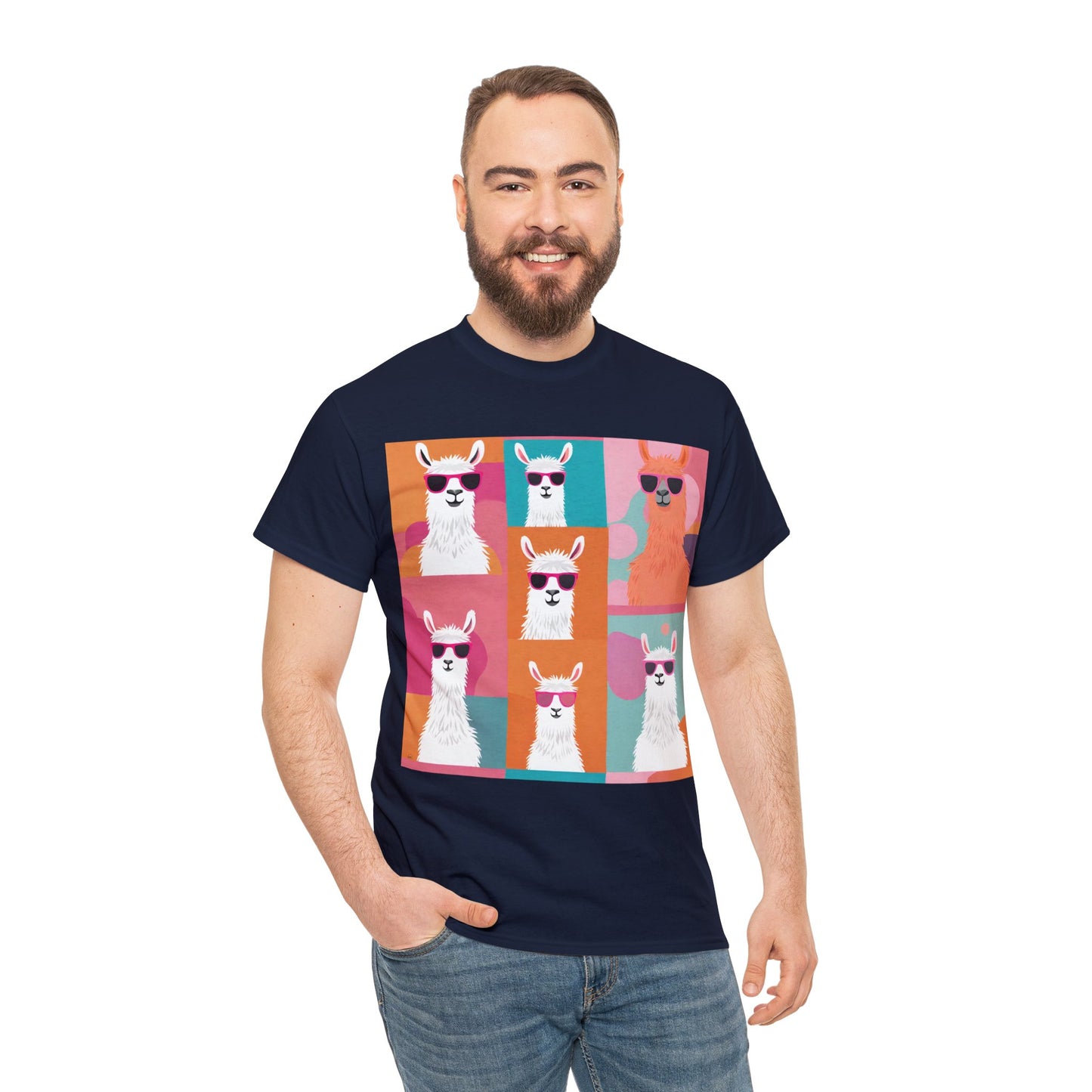 Rainbow Llama Portraits Tee