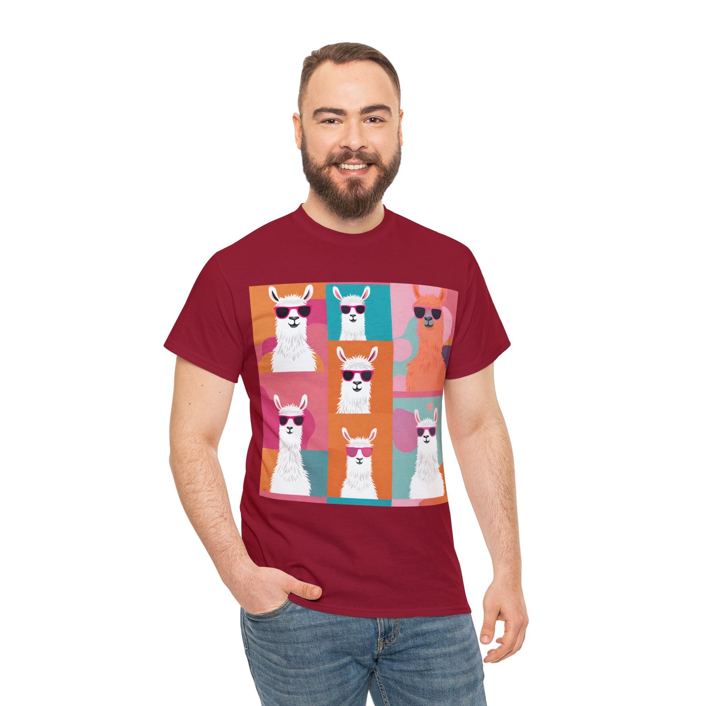 Rainbow Llama Portraits Tee