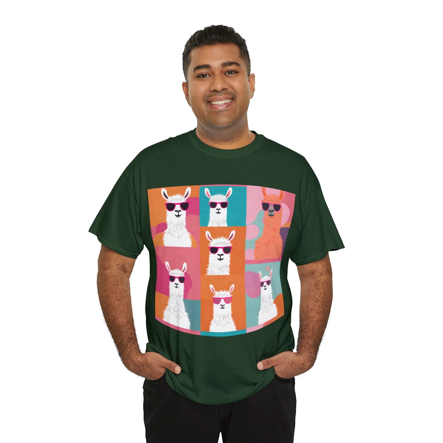 Rainbow Llama Portraits Tee