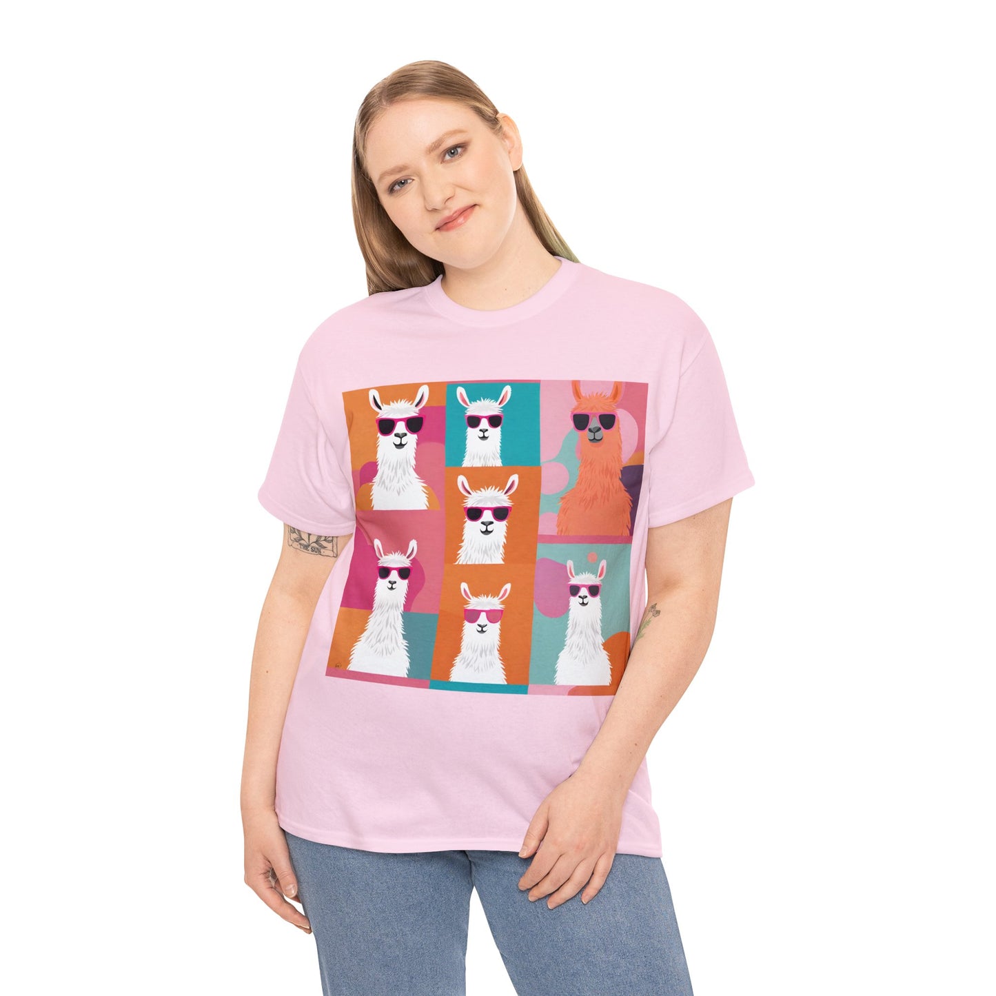 Rainbow Llama Portraits Tee