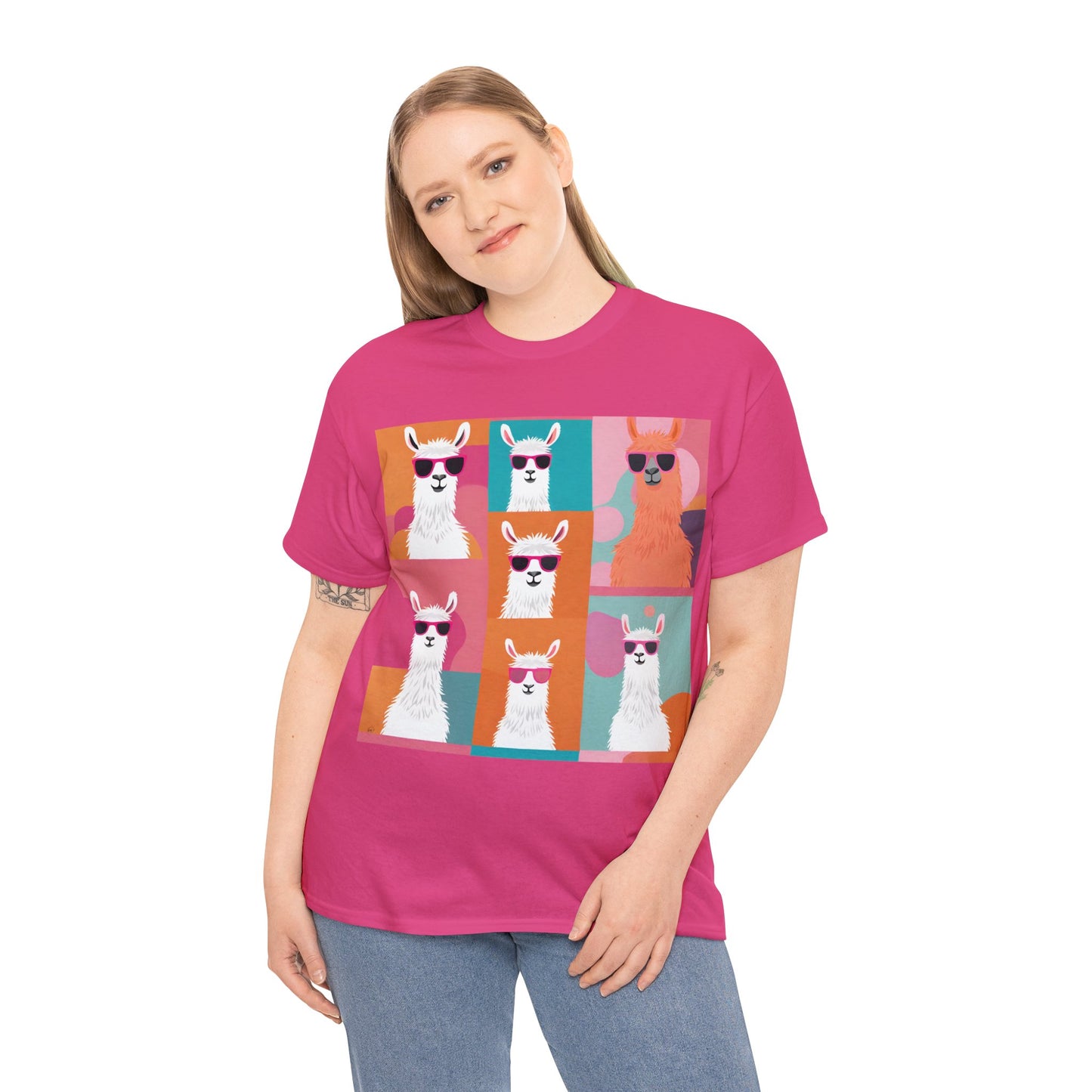 Rainbow Llama Portraits Tee