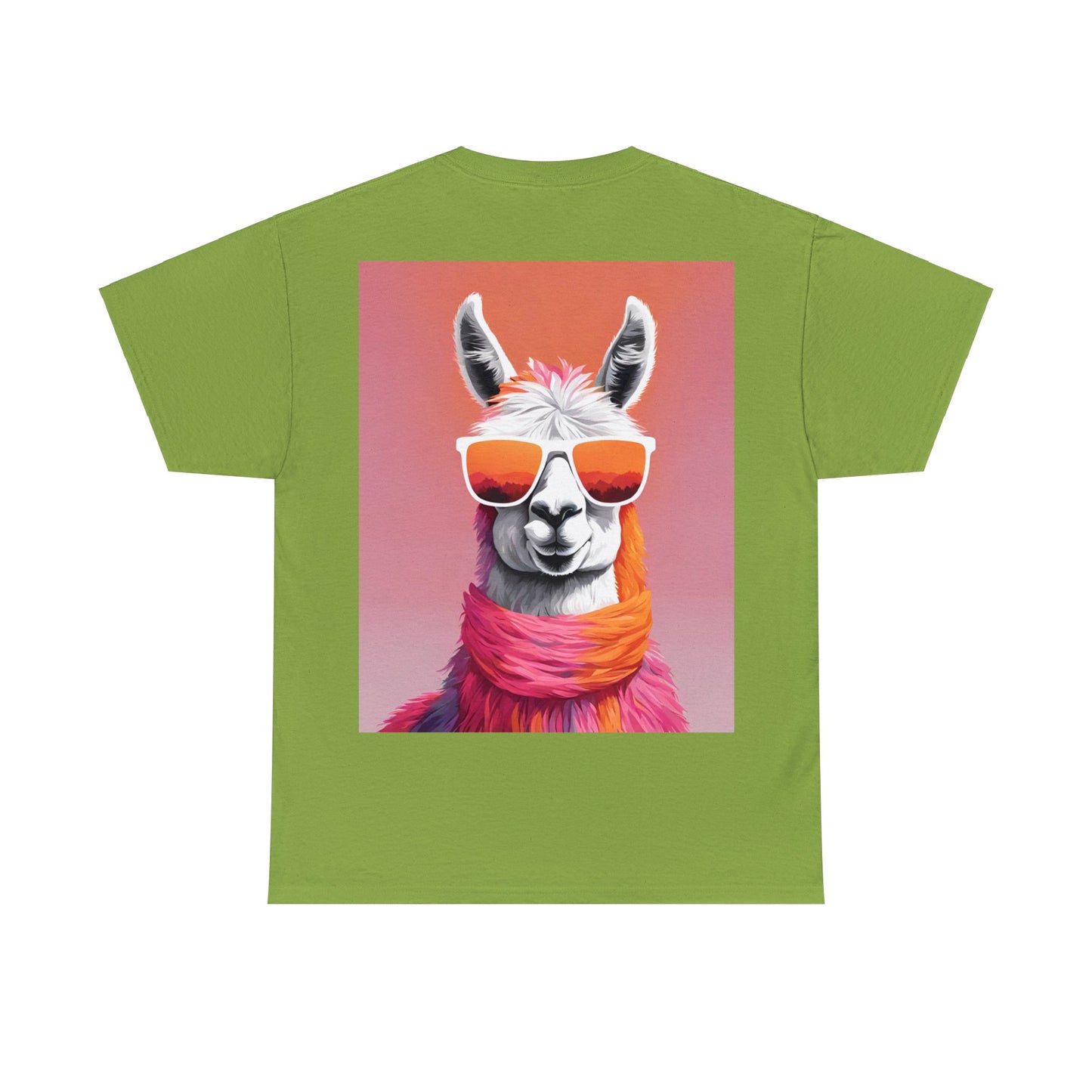 Llama Shades Tee - Tropical Sunset Edition"