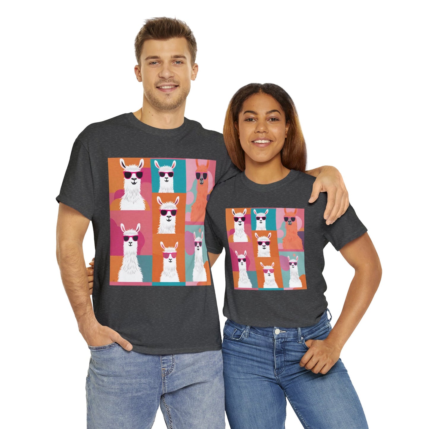 Rainbow Llama Portraits Tee