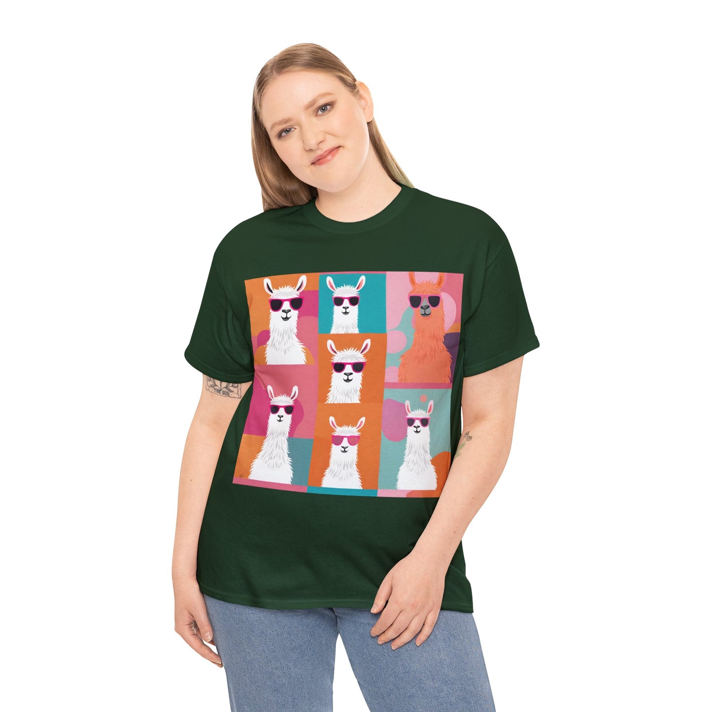 Rainbow Llama Portraits Tee