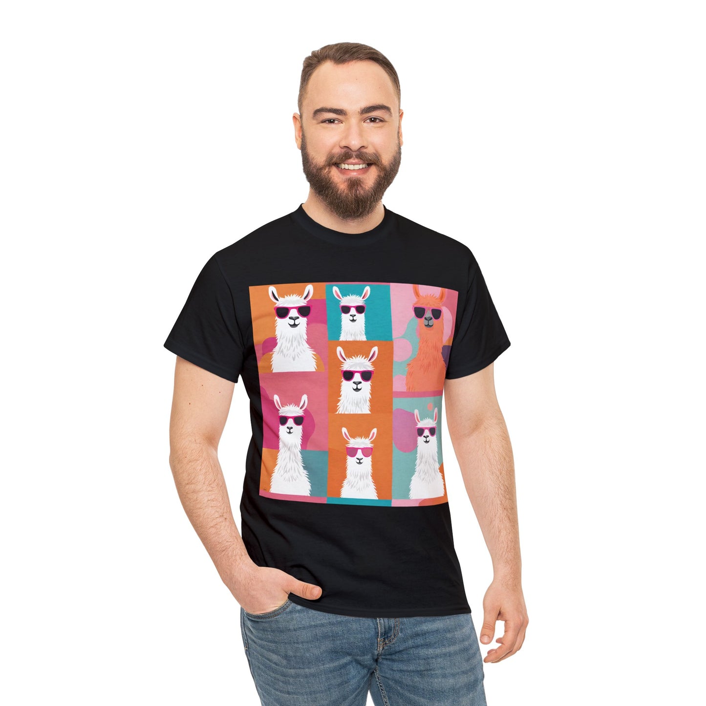Rainbow Llama Portraits Tee