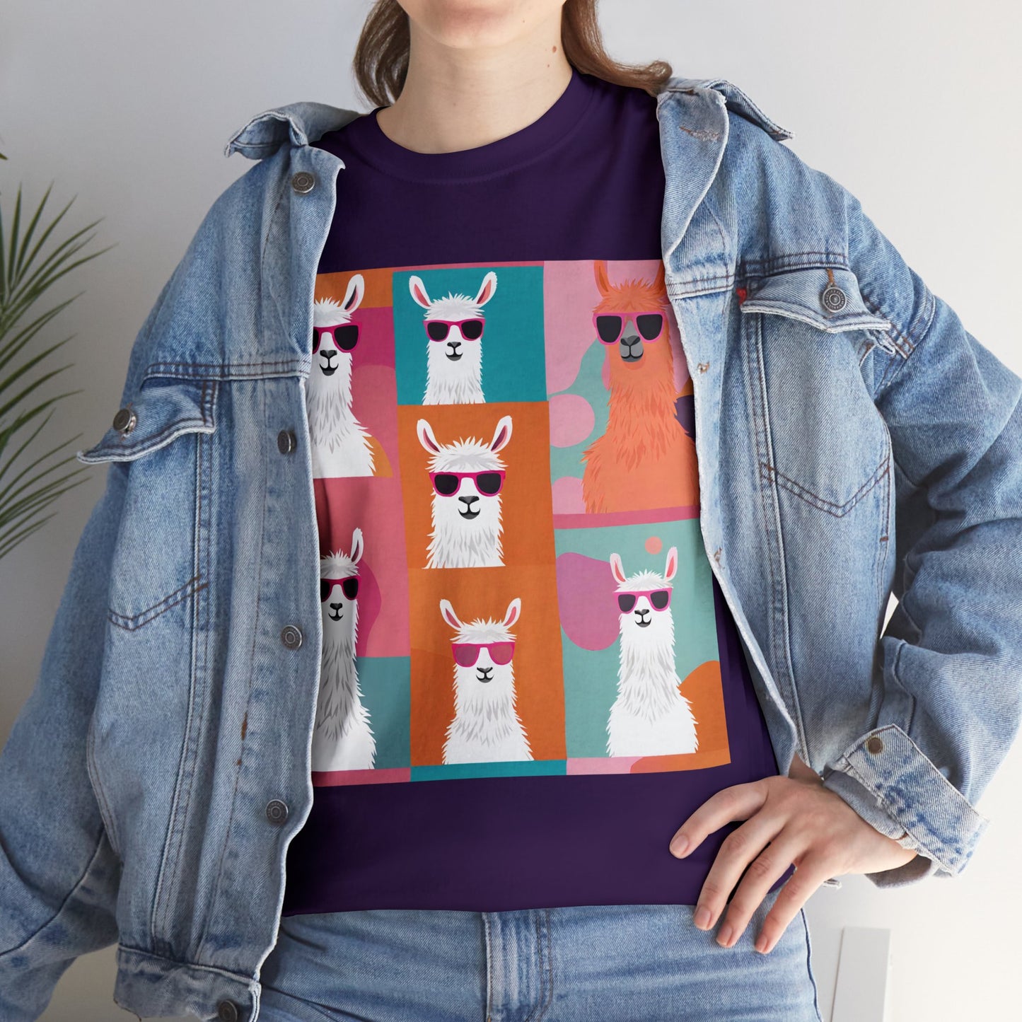 Rainbow Llama Portraits Tee