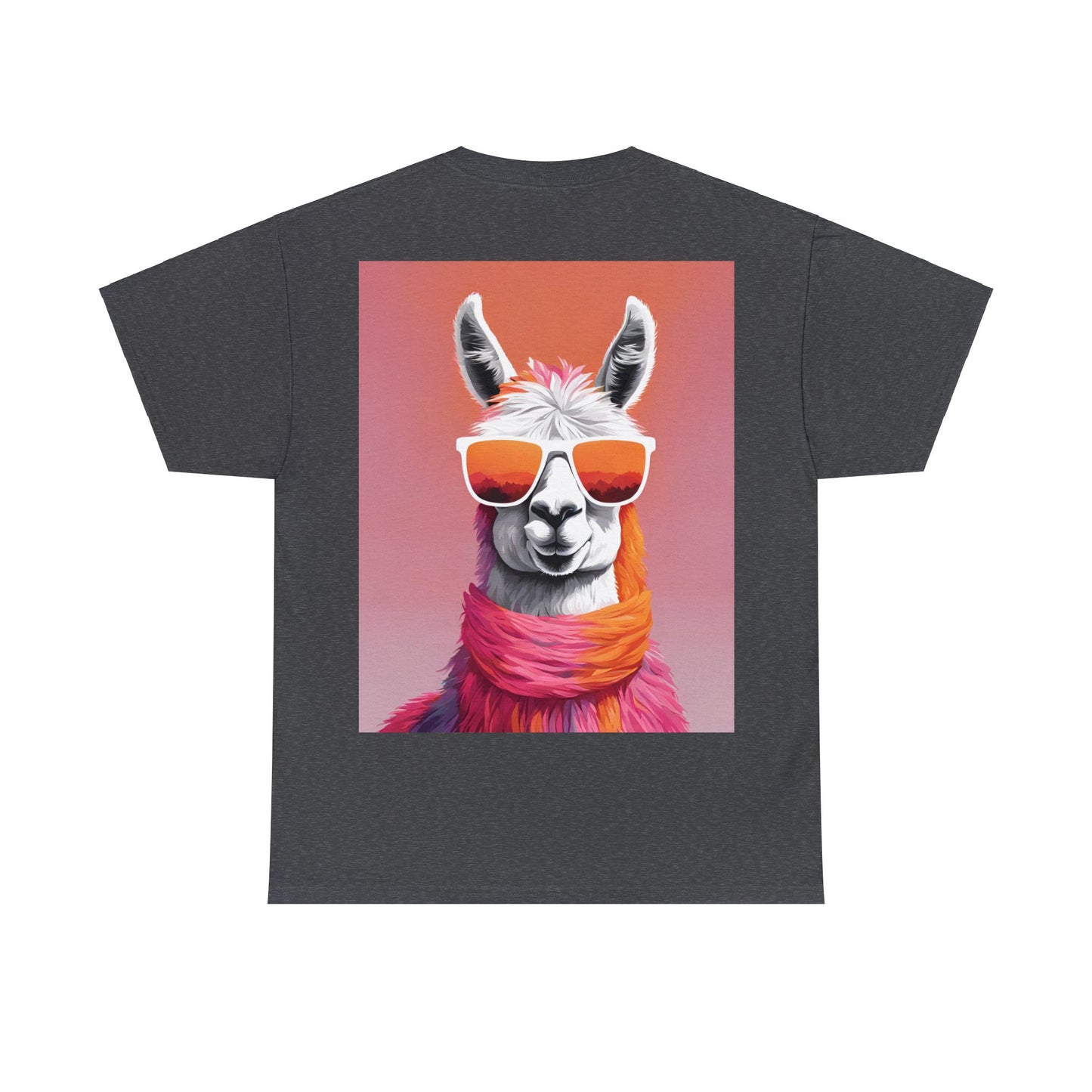 Llama Shades Tee - Tropical Sunset Edition"