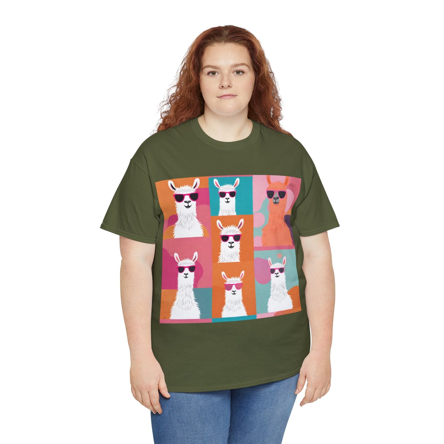 Rainbow Llama Portraits Tee