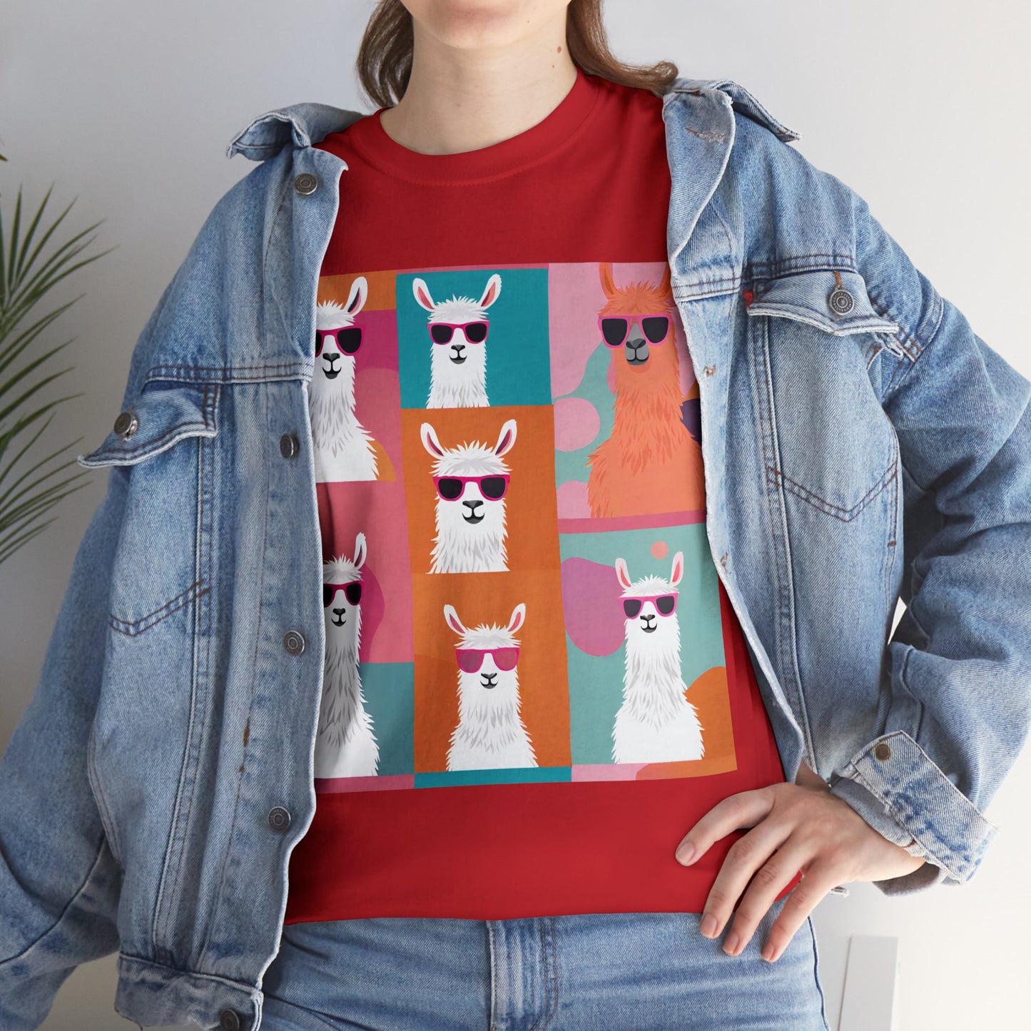 Rainbow Llama Portraits Tee