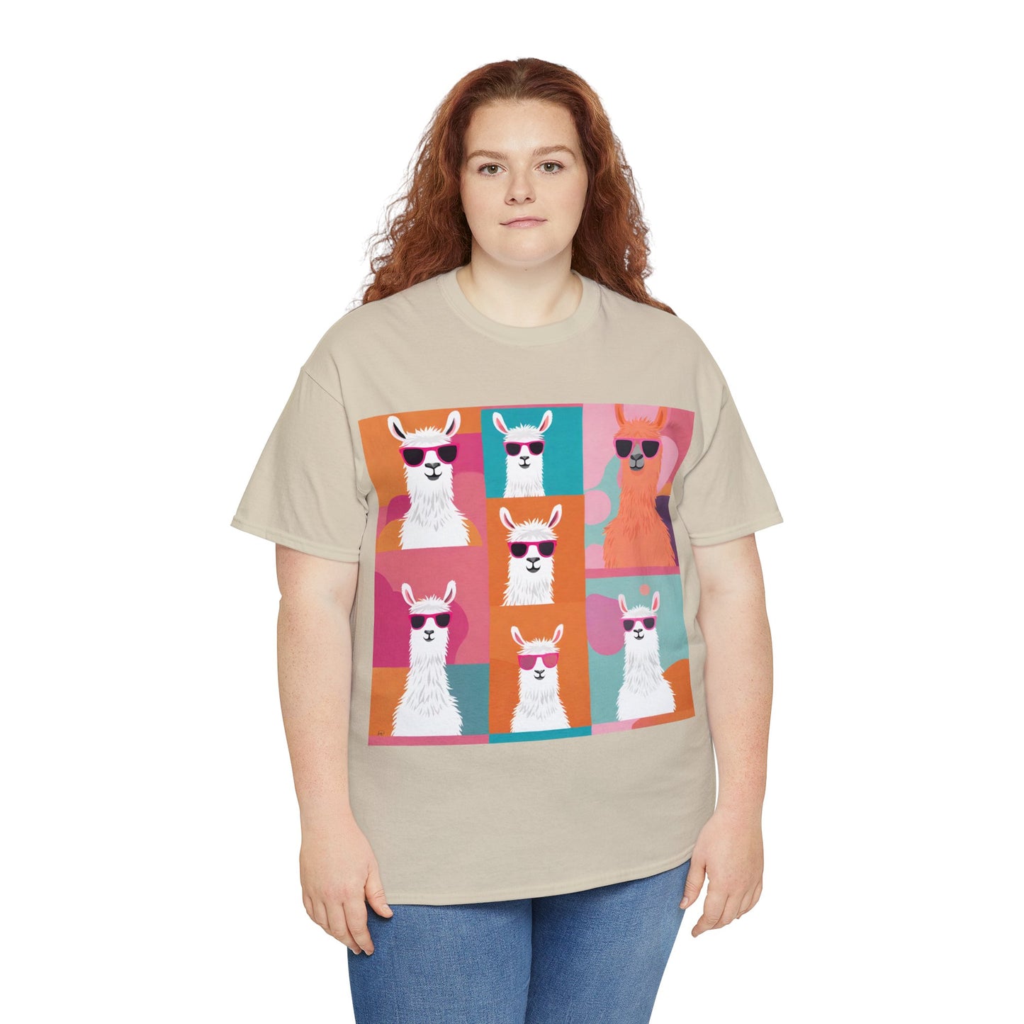 Rainbow Llama Portraits Tee