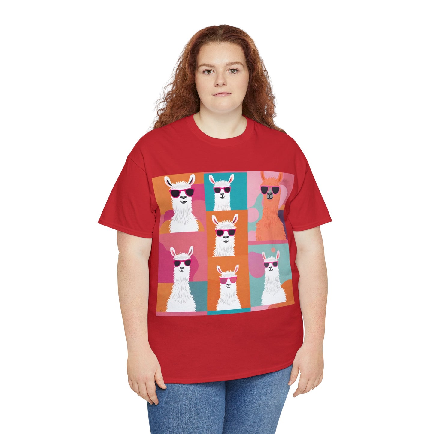 Rainbow Llama Portraits Tee